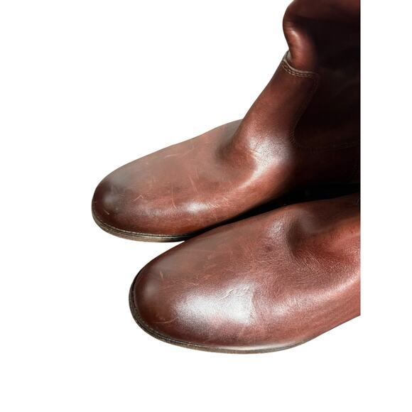 Frye Melissa Button Brown Leather Equestrian Fall Riding Boots Women’s Size 9 - Picture 4 of 11